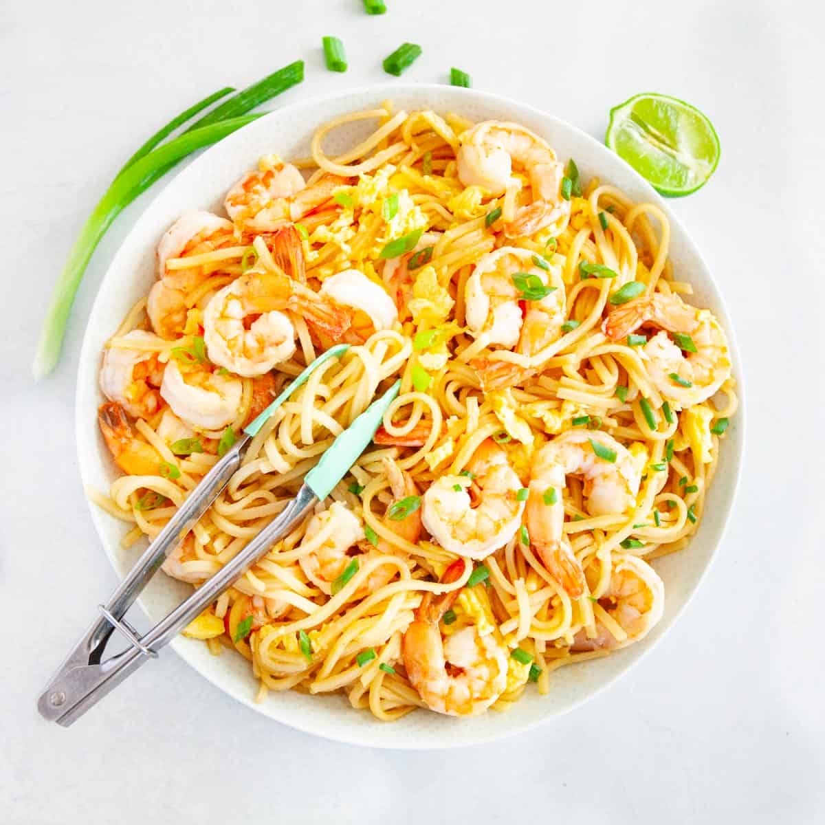 Rice Noodles With Shrimp And Egg Recipe Kitchen Skip