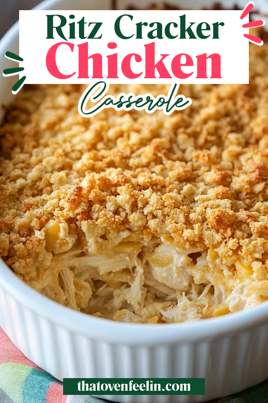 Ritz Cracker Chicken Casserole That Oven Feelin