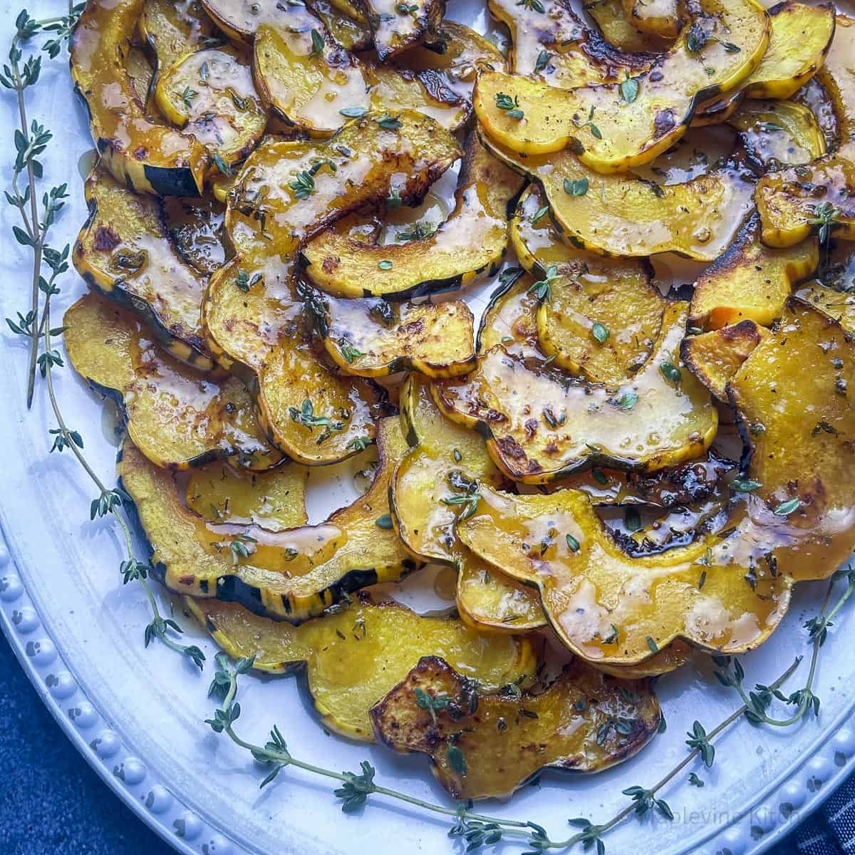 Roasted Carnival Squash With Maple Ginger Glaze Roasted Carnival Squash With Maple Ginger Glaze