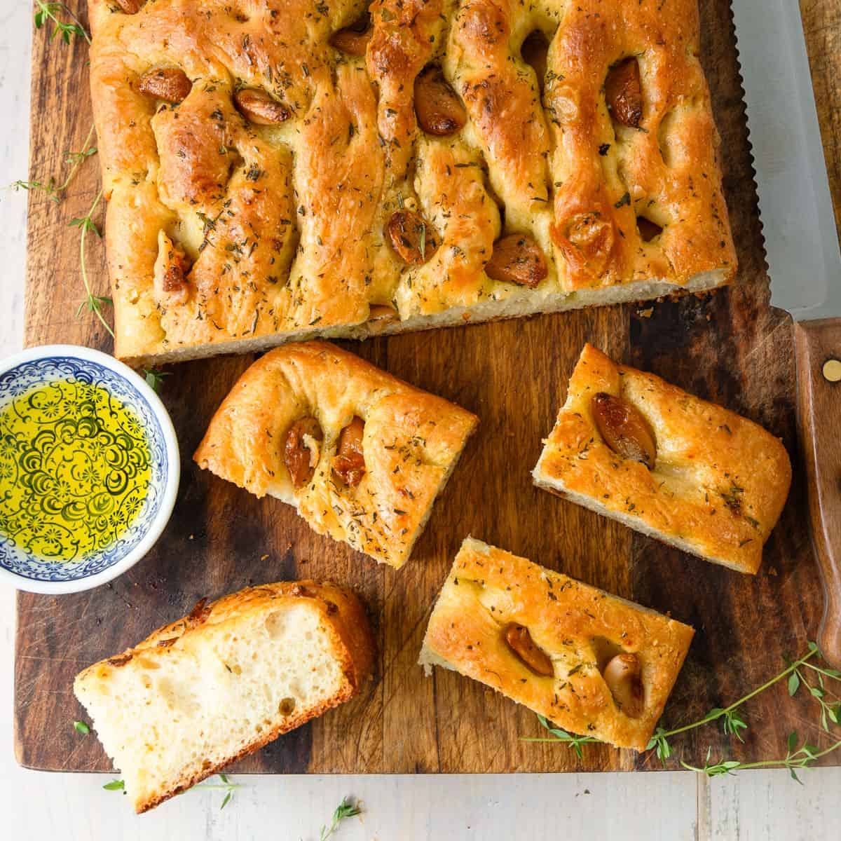 Roasted Garlic Focaccia The Little Ferraro Kitchen