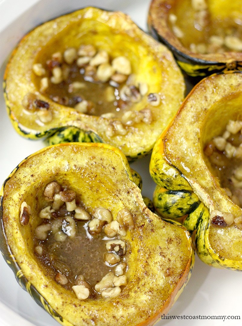 Roasted Maple Walnut Carnival Squash This West Coast Mommy Roasted Maple Walnut Carnival Squash This West Coast Mommy