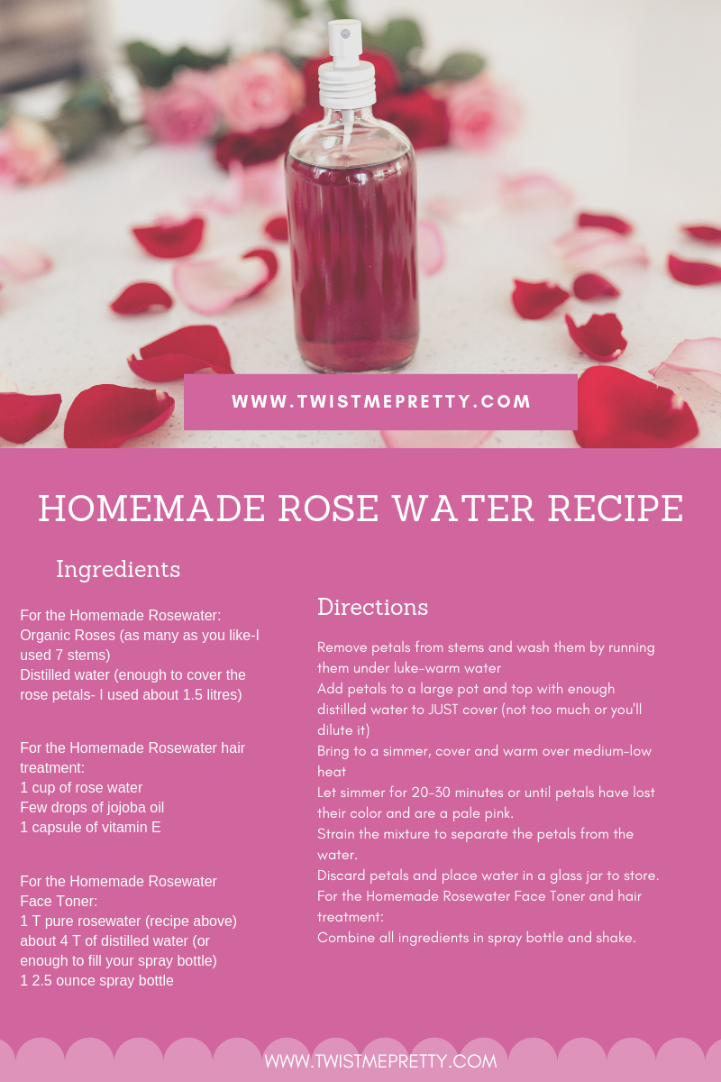 Rose Water Recipe Twist Me Pretty Rose Water Recipe Twist Me Pretty