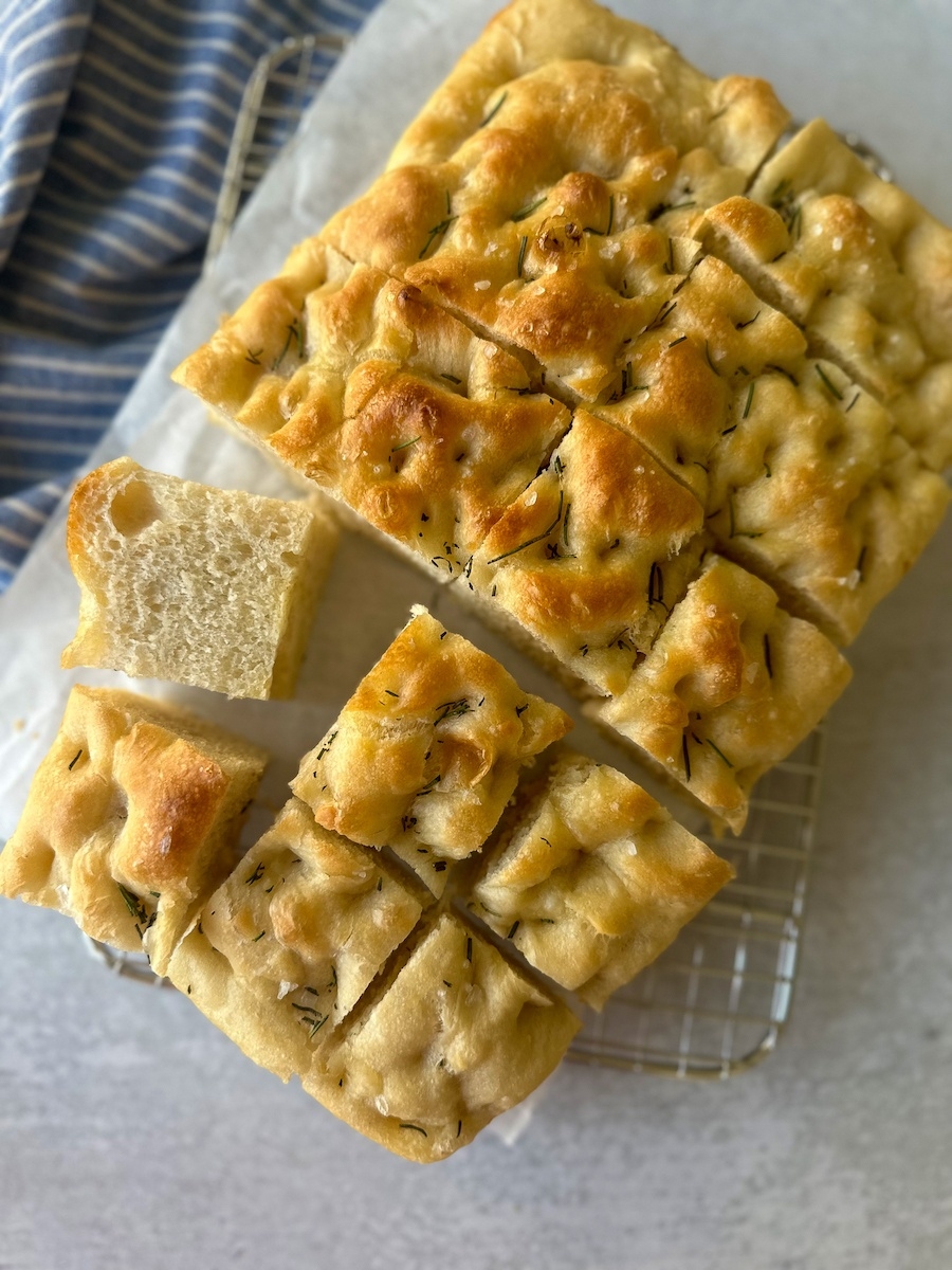 Rosemary Focaccia Bread Italian Kitchen Confessions