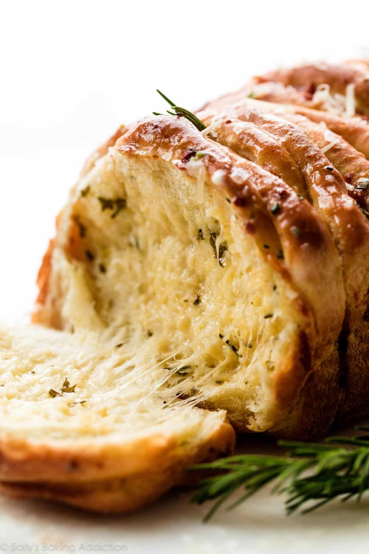 Rosemary Garlic Pull Apart Bread Sally s Baking
