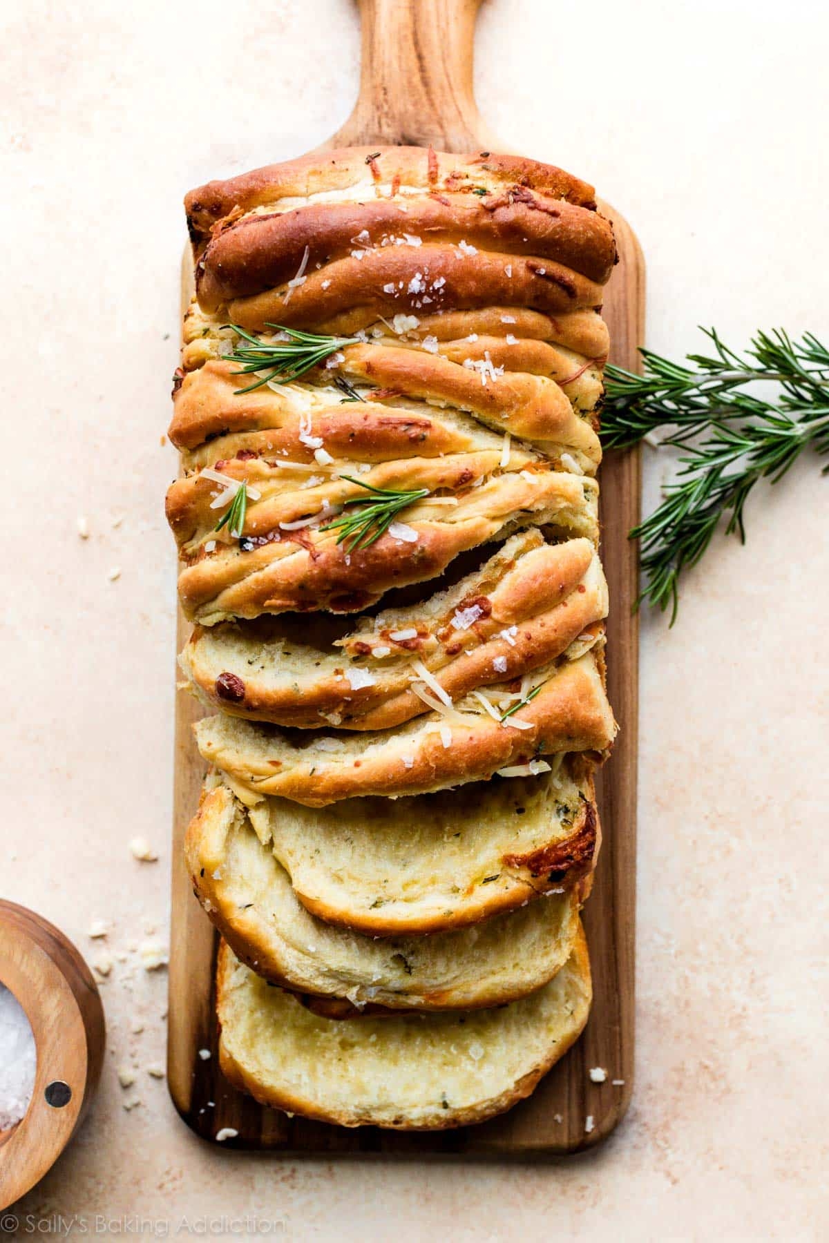 Rosemary Garlic Pull Apart Bread Sally s Baking