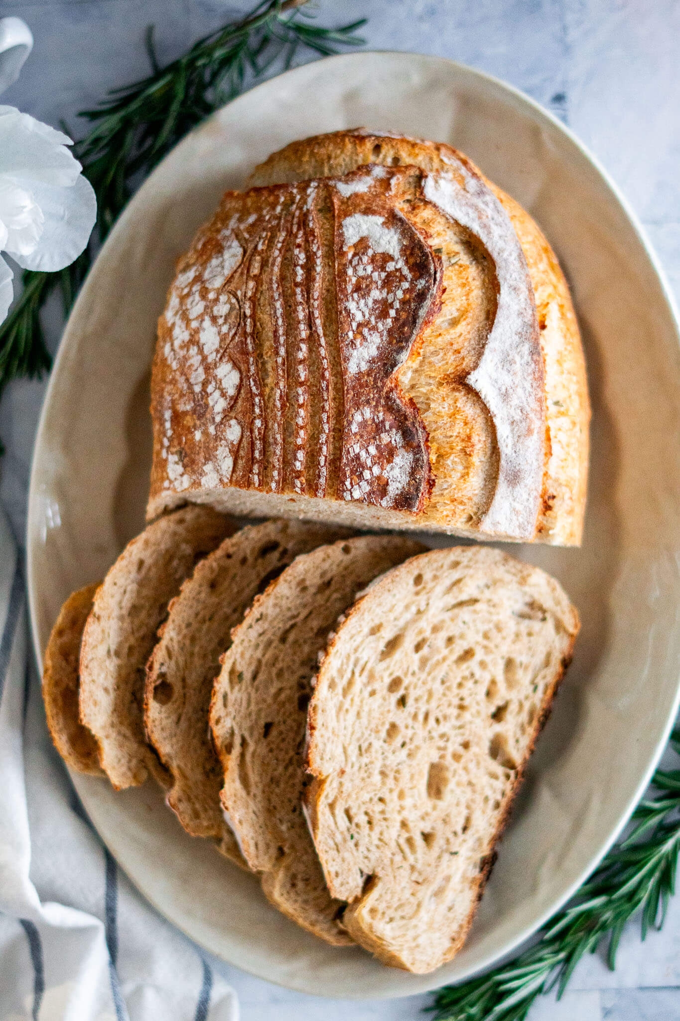 Rosemary Sourdough Bread Recipe Crave The Good