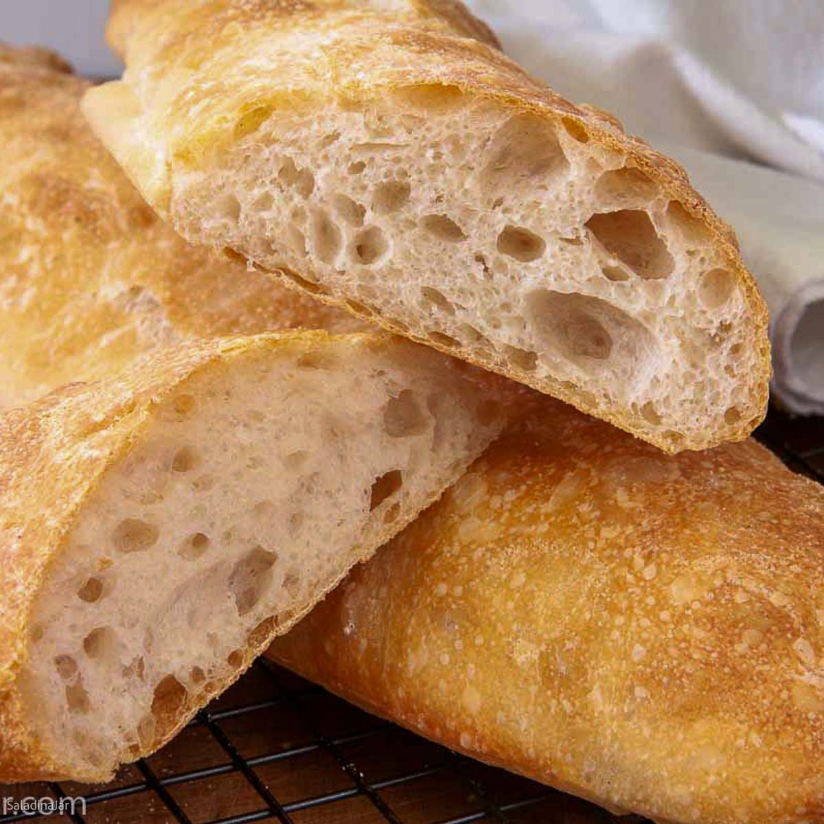 Rustic Ciabatta With Biga Bread Machine Dough 