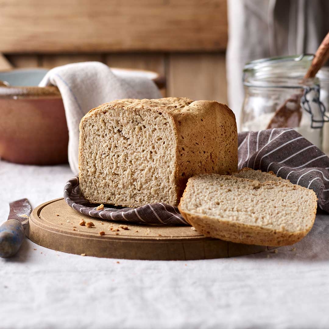 Rye Wholemeal And White 50 50 Bread Machine Loaf