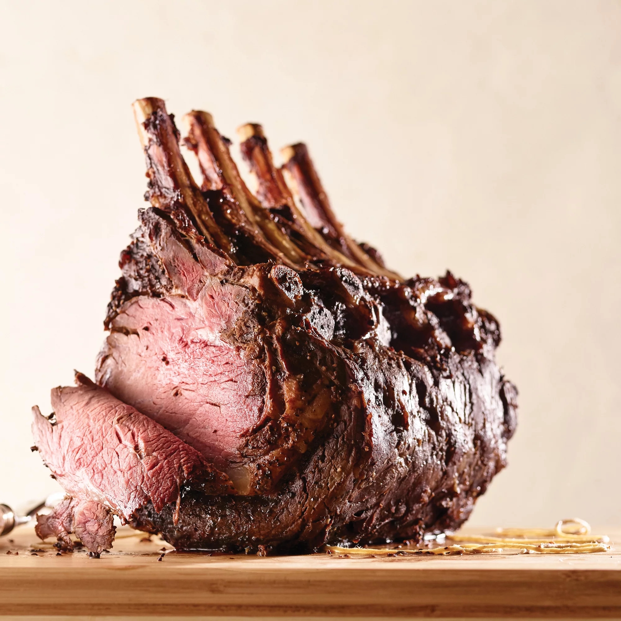Salt Pepper Crusted Smoked Prime Rib Recipe From H E B