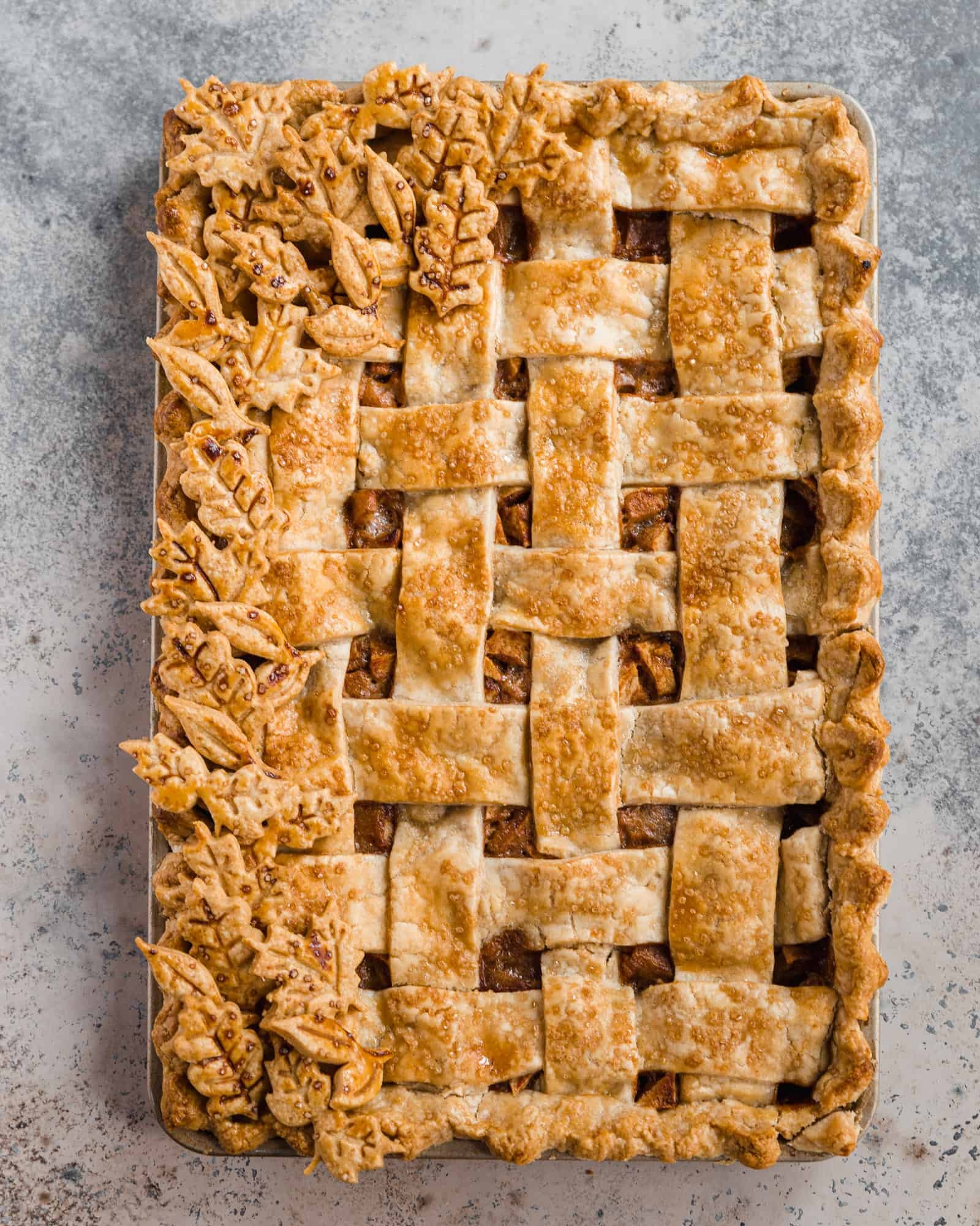 Salted Caramel Apple Slab Pie Homemade Pie Crust Well Seasoned Studio Salted Caramel Apple Slab Pie Homemade Pie Crust Well Seasoned Studio