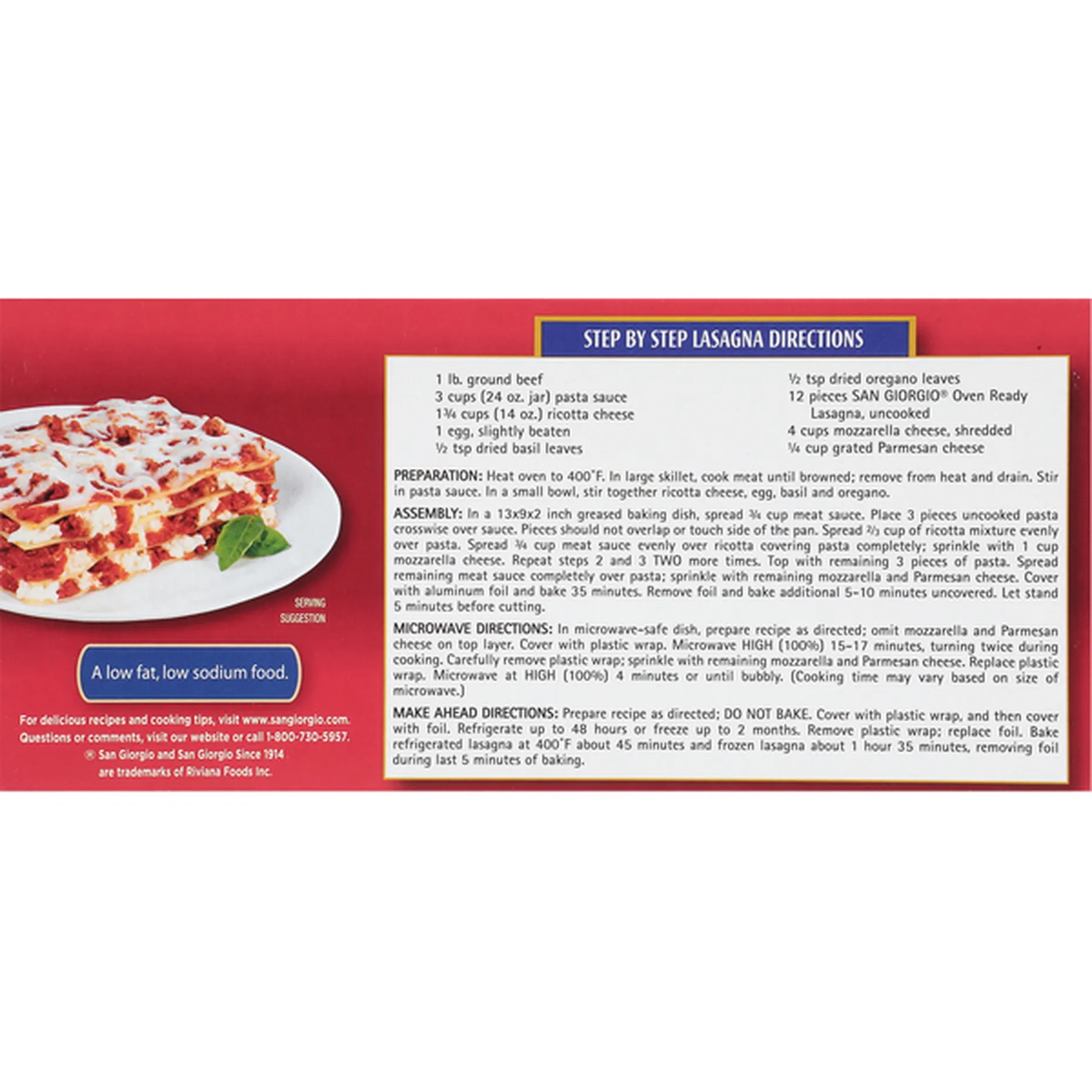 San Giorgio Lasagna Oven Ready No 81 8 Oz Delivery Or Pickup Near Me Instacart San Giorgio Lasagna Oven Ready No 81 8 Oz Delivery Or Pickup Near Me Instacart