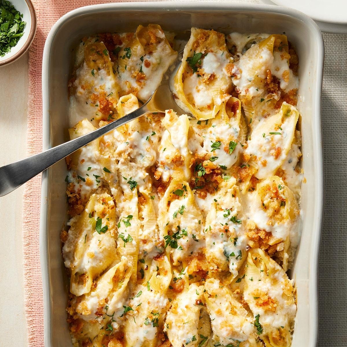 Seafood Stuffed Shells Recipe How To Make It