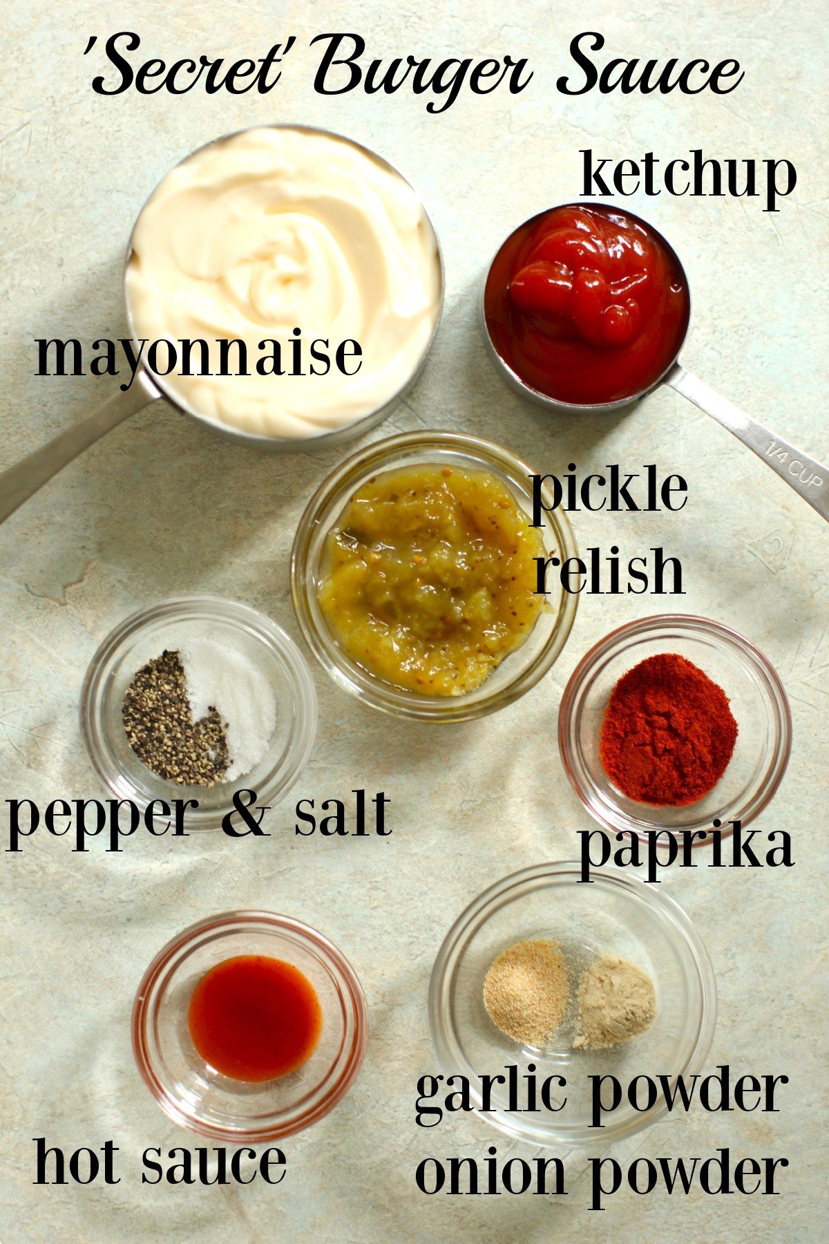 Secret Burger Sauce Kitchen Frau