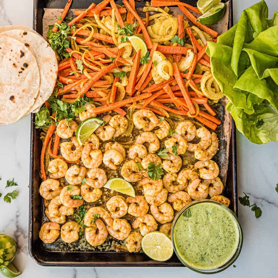 Sheet Pan Lime Shrimp Fajitas Thriving On Paleo Sheet Pan Lime Shrimp Fajitas Thriving On Paleo