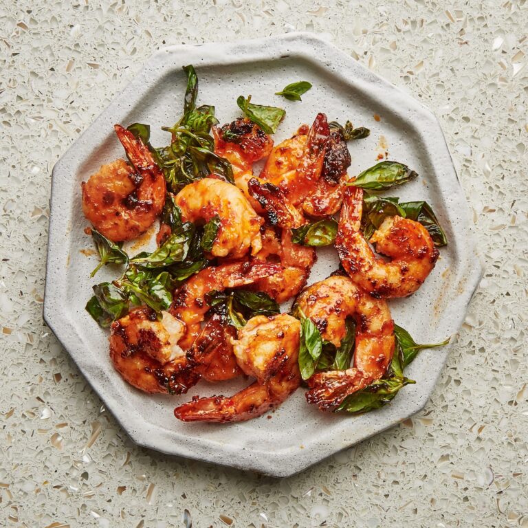 Shrimp And Basil Stir Fry Recipe Bon App tit