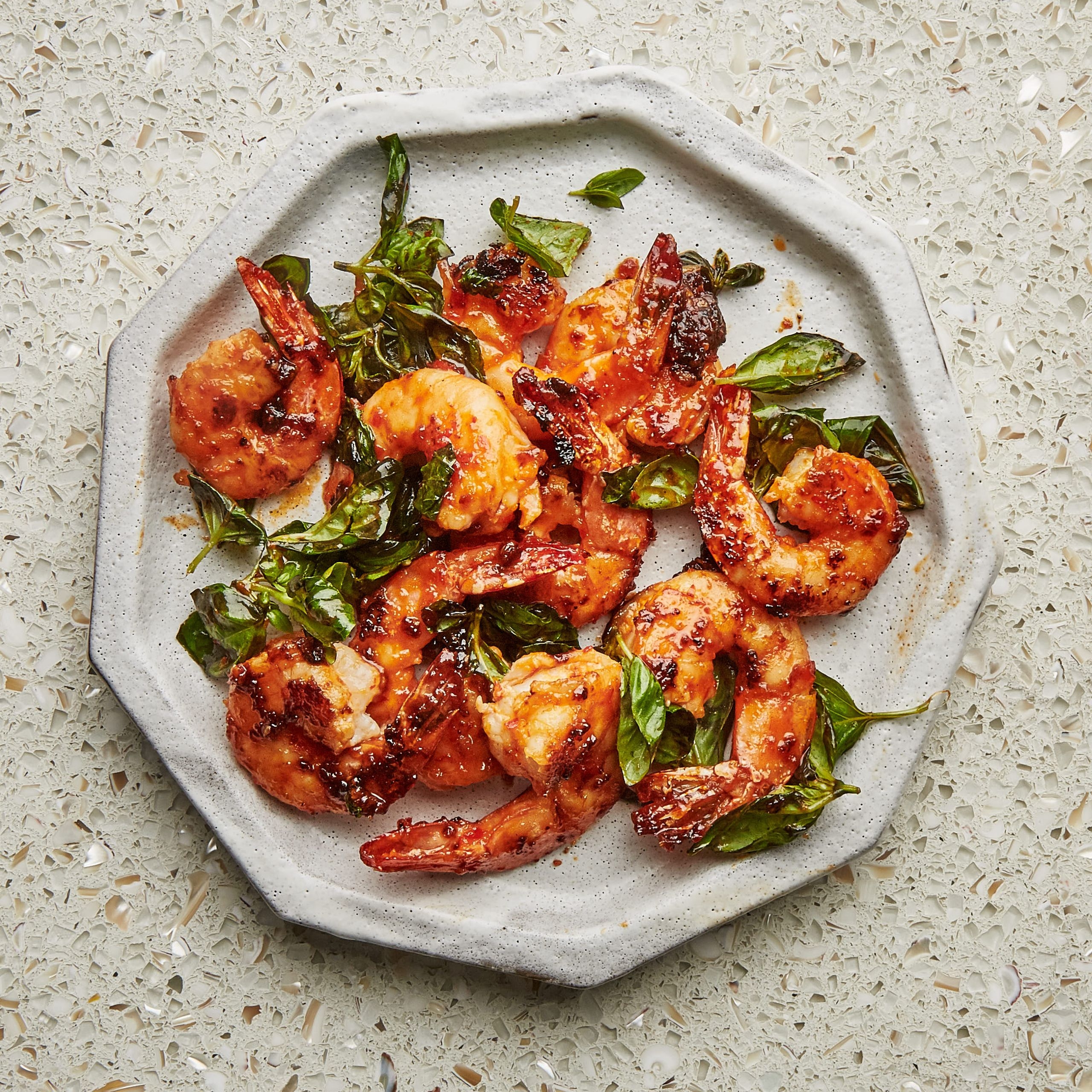Shrimp And Basil Stir Fry Recipe Bon App tit Shrimp And Basil Stir Fry Recipe Bon App tit