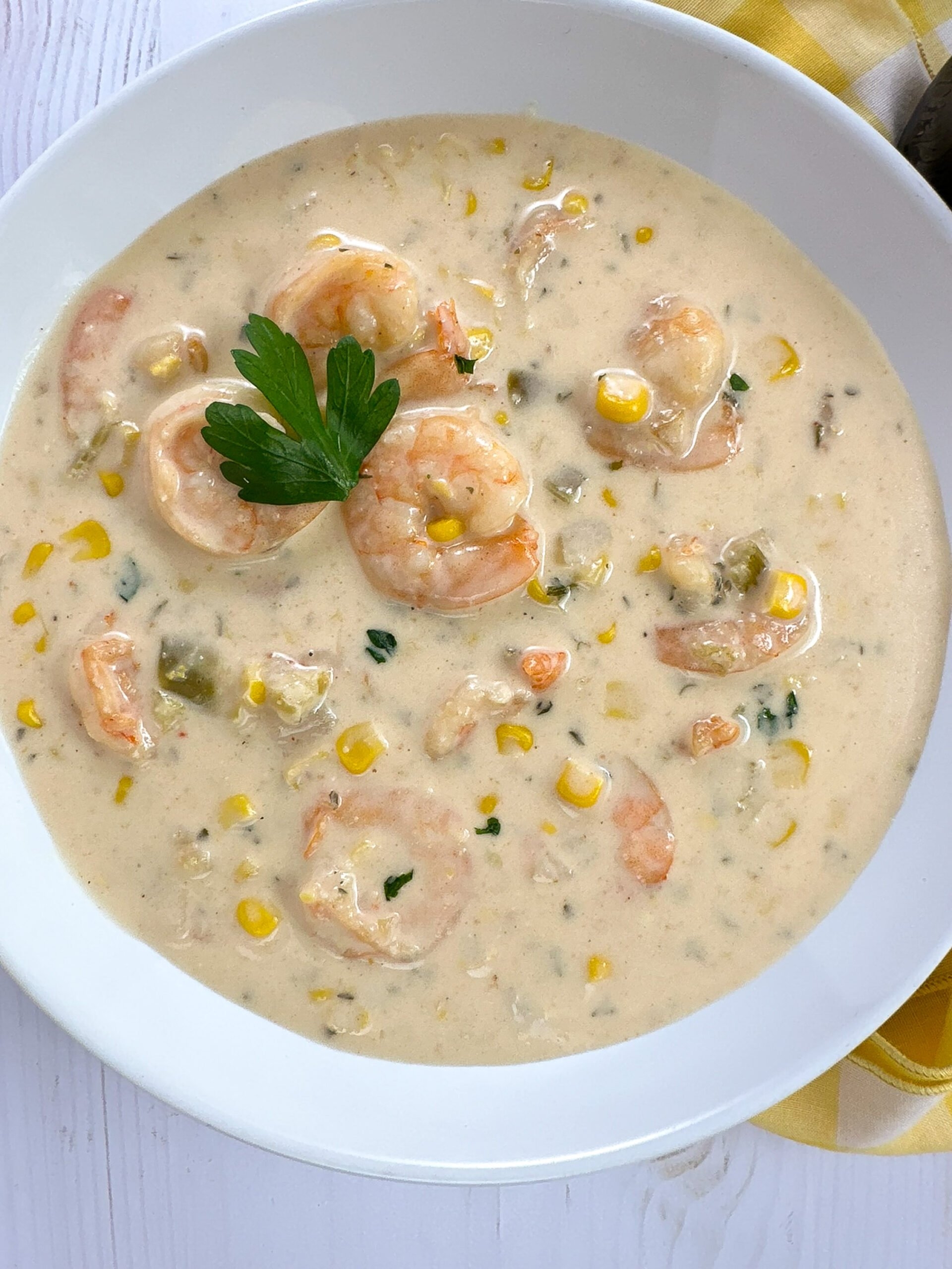 Shrimp And Corn Bisque A Sprinkling Of Cayenne