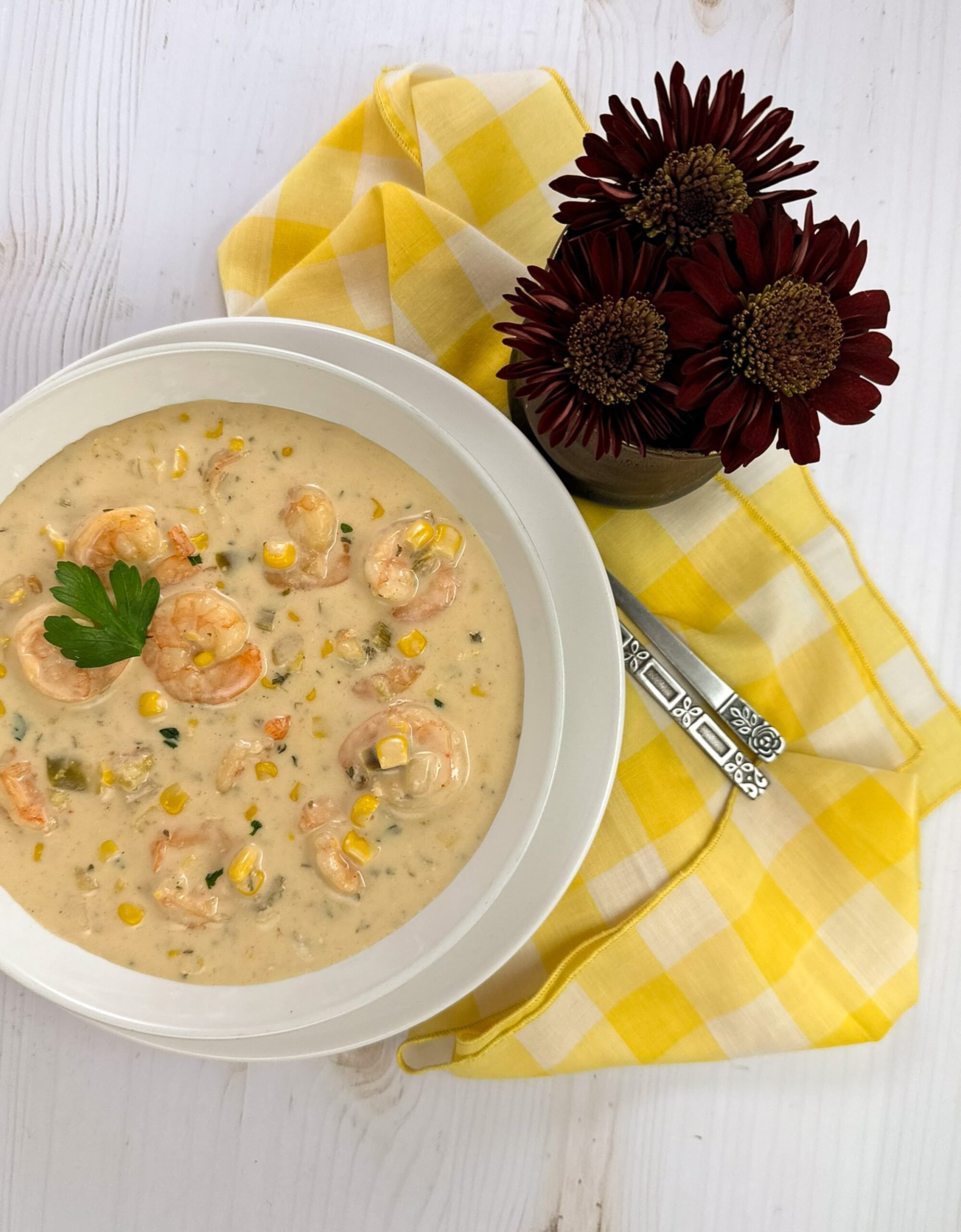 Shrimp And Corn Bisque A Sprinkling Of Cayenne Shrimp And Corn Bisque A Sprinkling Of Cayenne