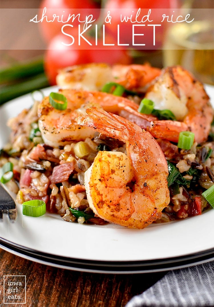 Shrimp And Wild Rice Skillet Hearty And Healthy Shrimp And Wild Rice Skillet Hearty And Healthy