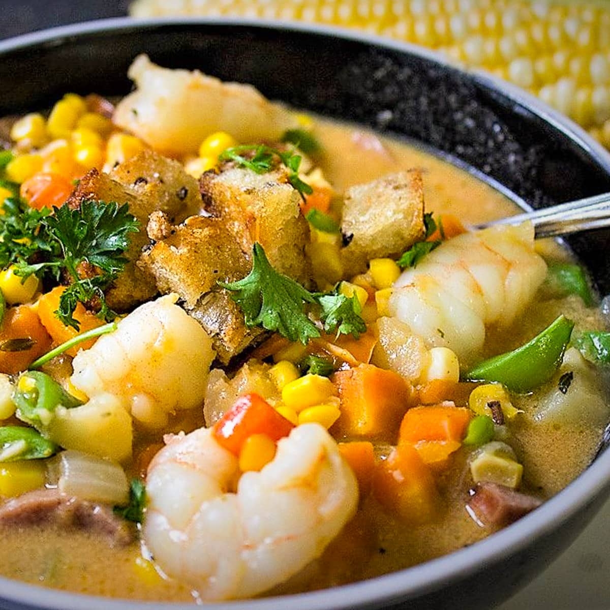 shrimp corn soup recipe
