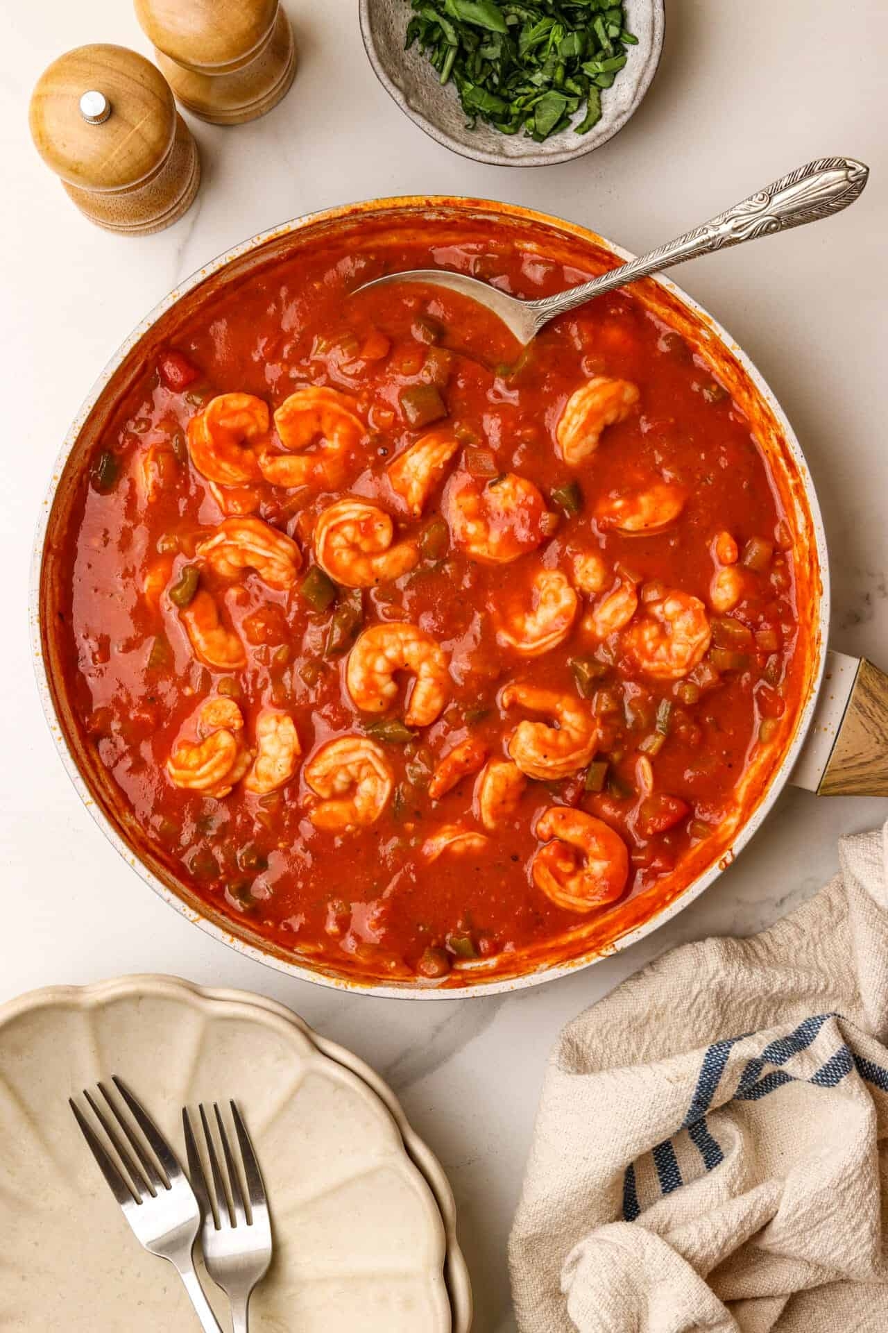 Shrimp Creole Baked Bree