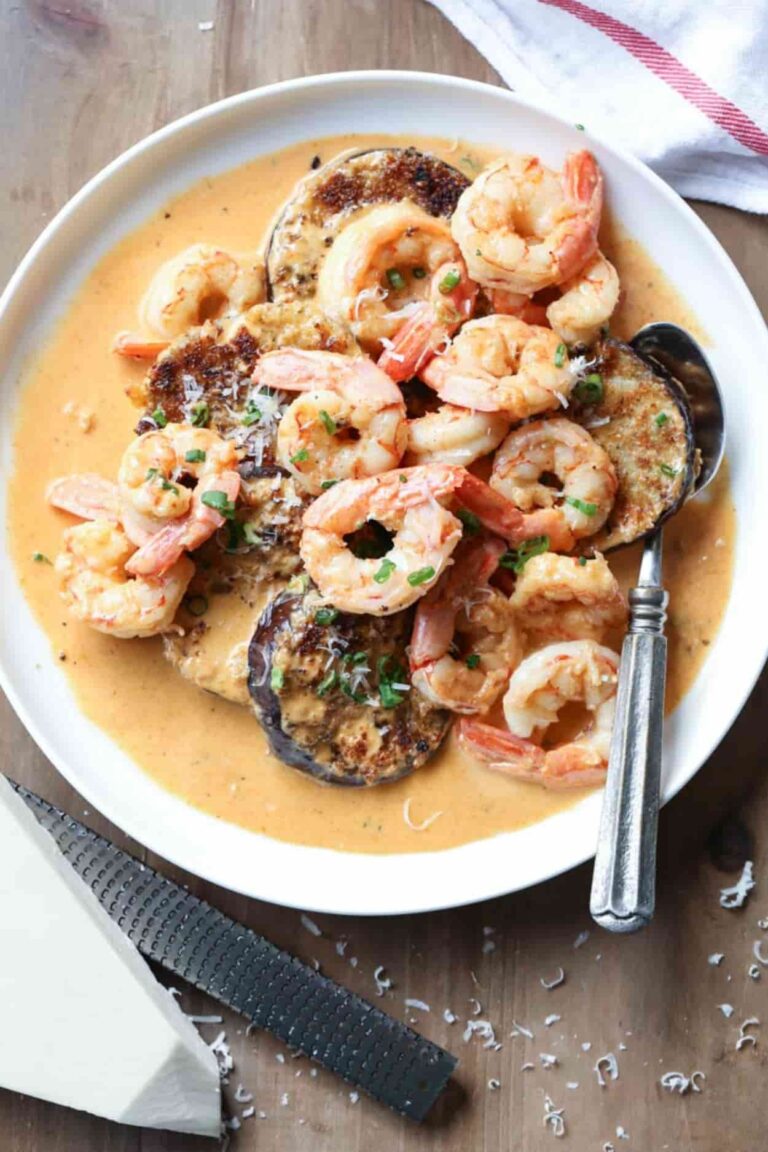Shrimp Eggplant Recipe In Creamy Sauce Valentina s Corner