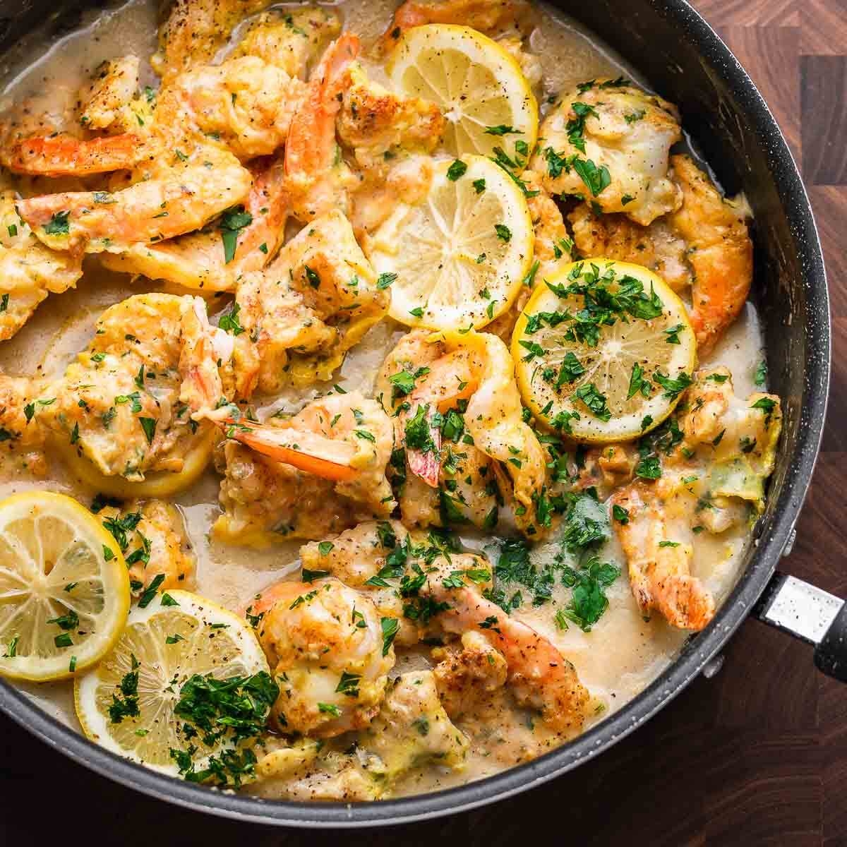 Shrimp Francese Sip And Feast