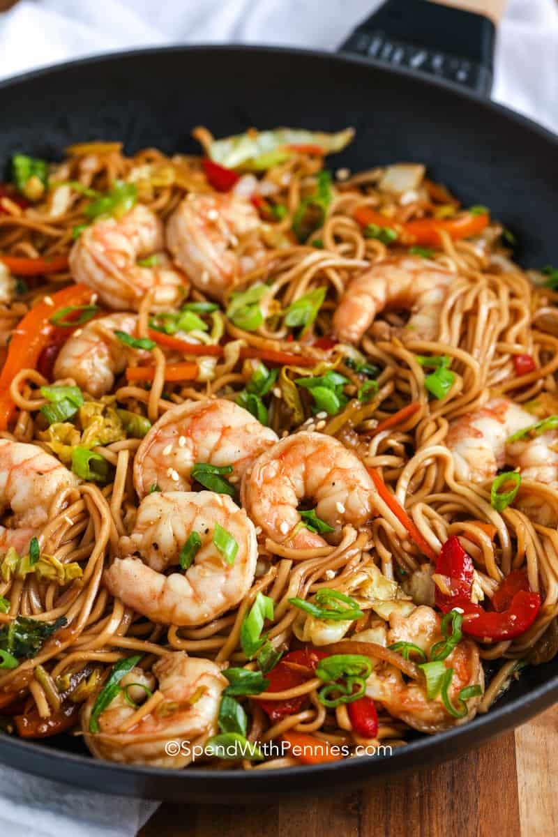 Shrimp Lo Mein 30 Minute Meal Spend With Pennies Shrimp Lo Mein 30 Minute Meal Spend With Pennies