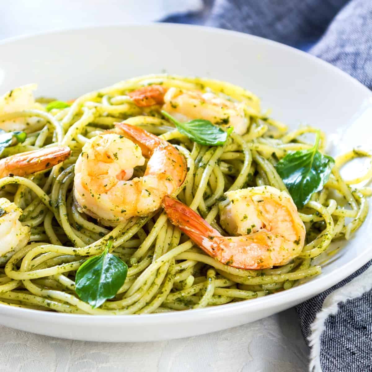 Shrimp Pesto Pasta The Daring Gourmet Shrimp Pesto Pasta The Daring Gourmet