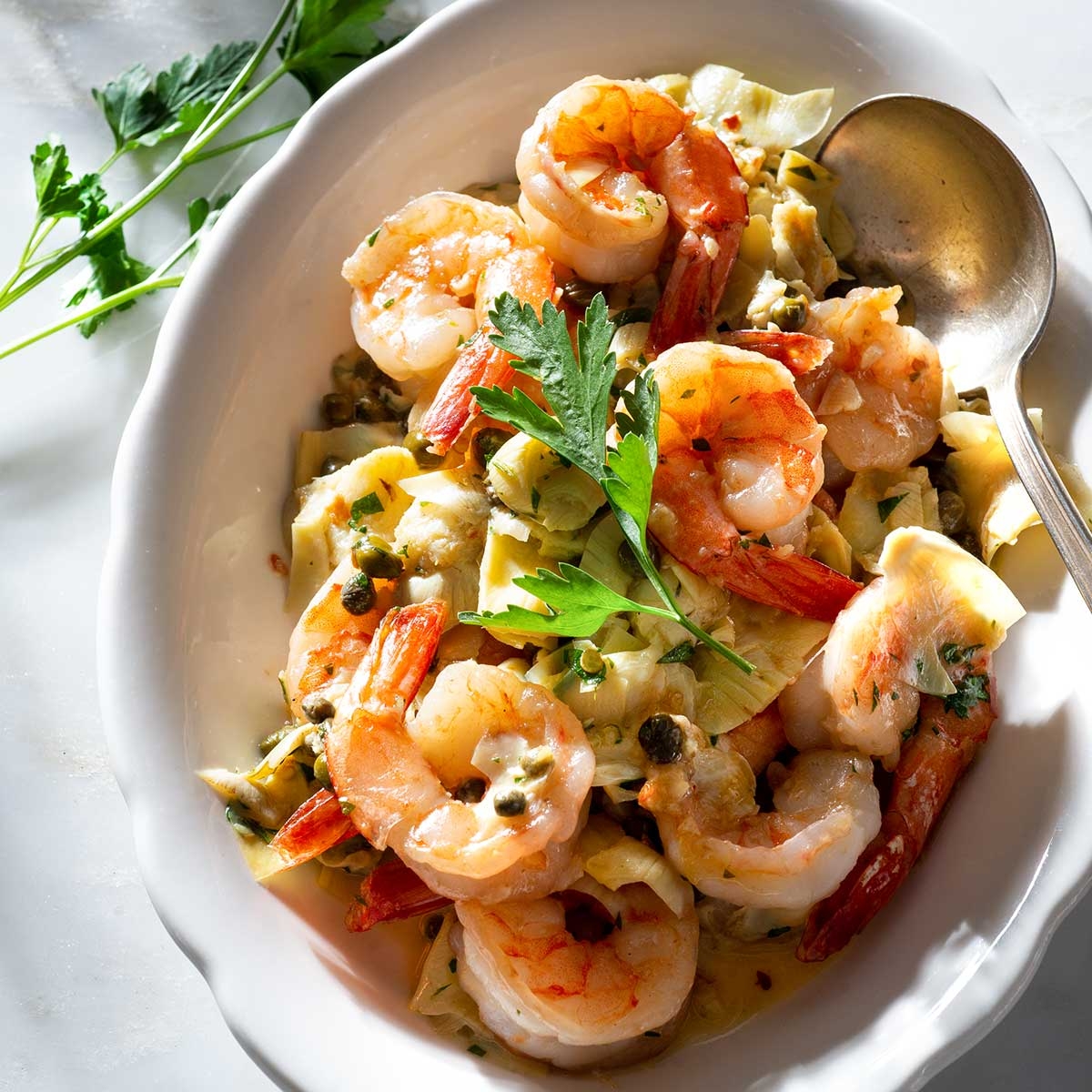 Shrimp Piccata With Artichokes Shrimp Piccata With Artichokes