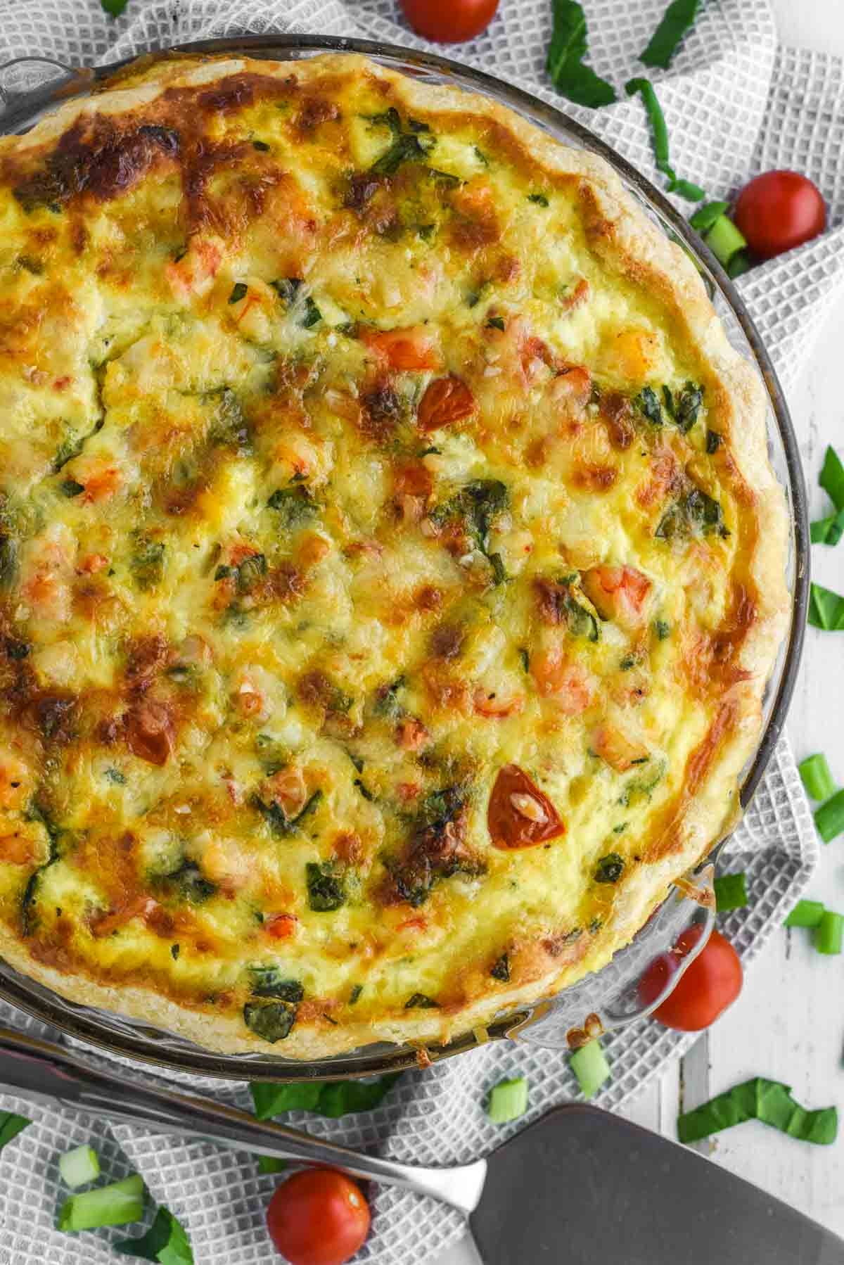 Shrimp Quiche Chisel Fork