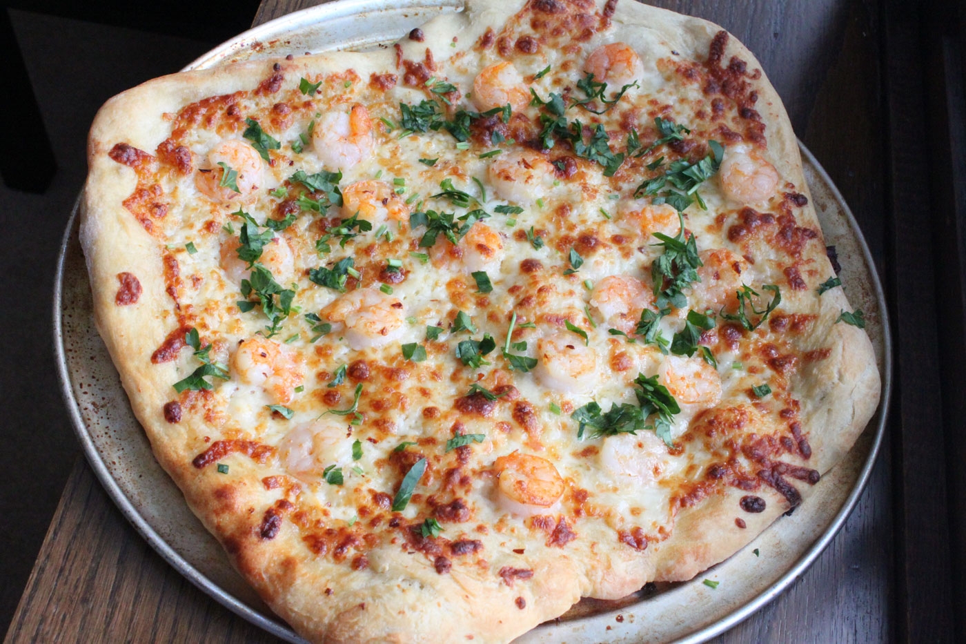 Shrimp Scampi Pizza