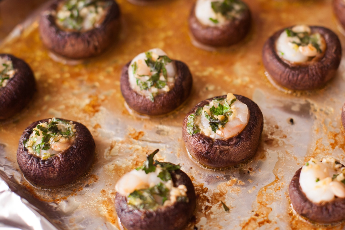 Shrimp Scampi Stuffed Mushroom Caps Recipe Food Shrimp Scampi Stuffed Mushroom Caps Recipe Food
