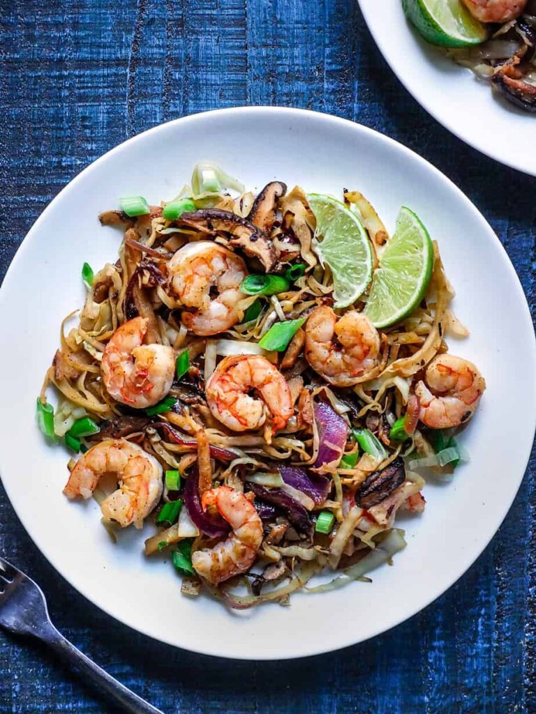 Shrimp Stir Fry With Cabbage And Parsnips The Sophisticated Caveman 