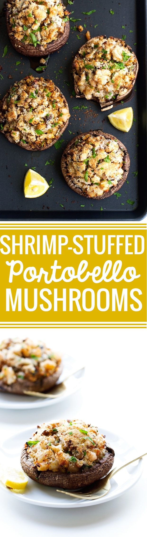 Shrimp Stuffed Portobello Mushrooms Recipe Little Spice Jar