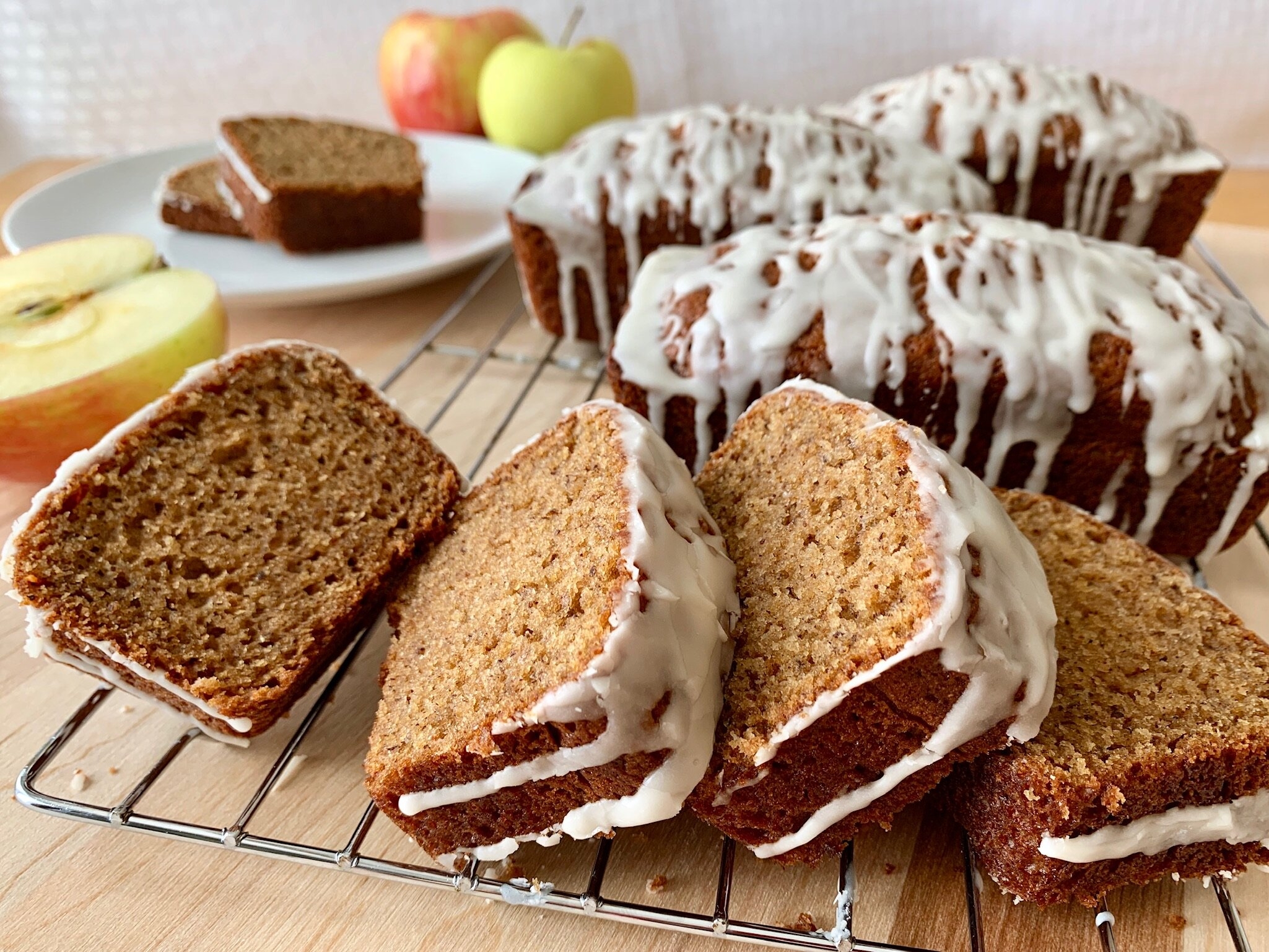 Simple Applesauce Bread With Maple Glaze Baking With Josh Ange