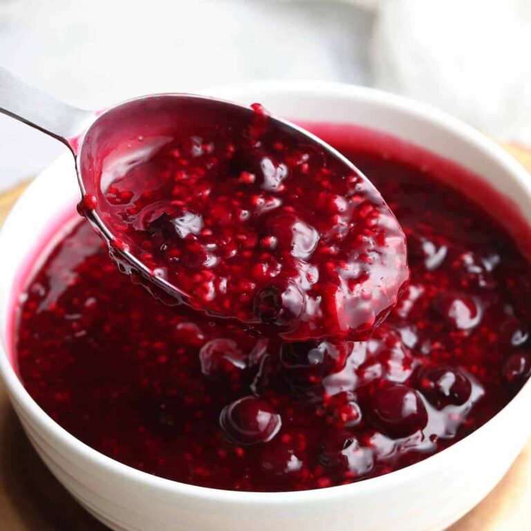 Simple Berry Sauce Vegan Blueberry
