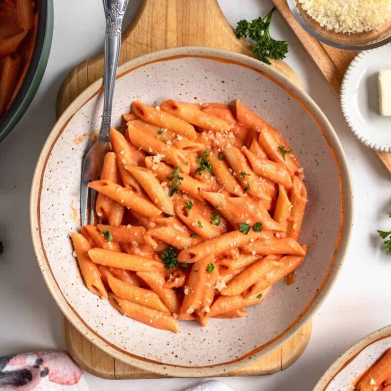 Simple Pink Sauce Pasta Simple Gray T Shirt