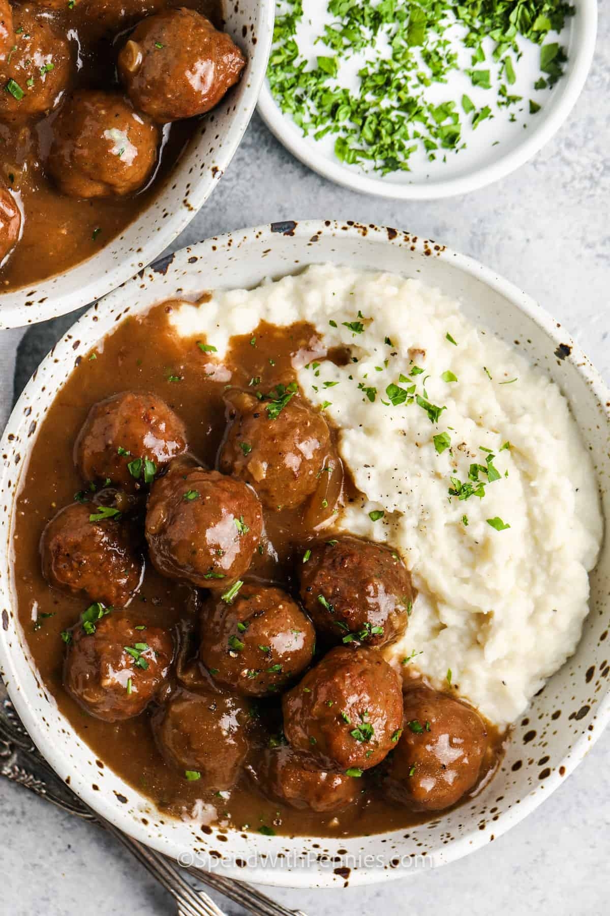 Slow Cooker Meatballs And Gravy Spend With Pennies