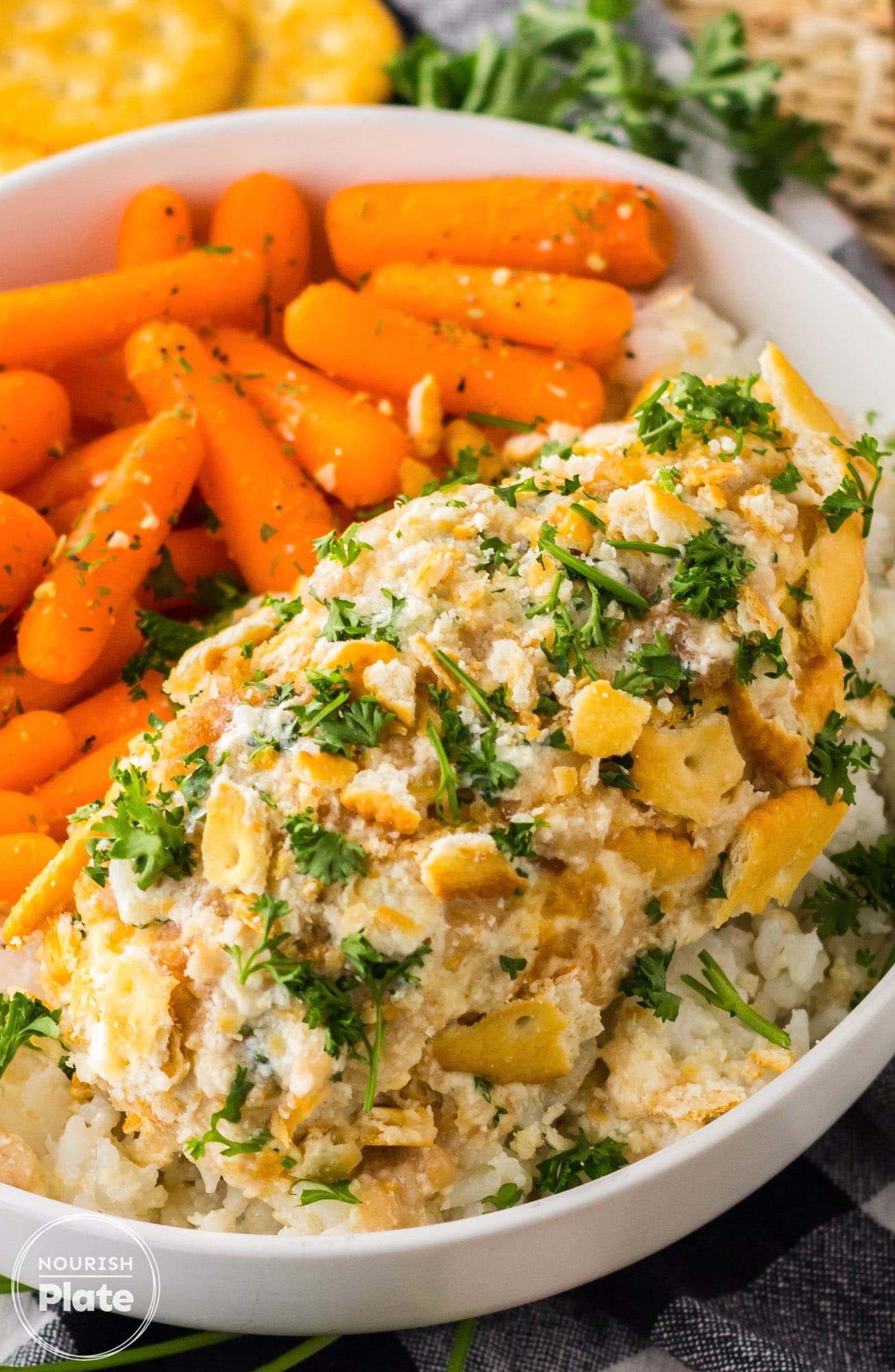 Slow Cooker Ritz Chicken Nourish Plate