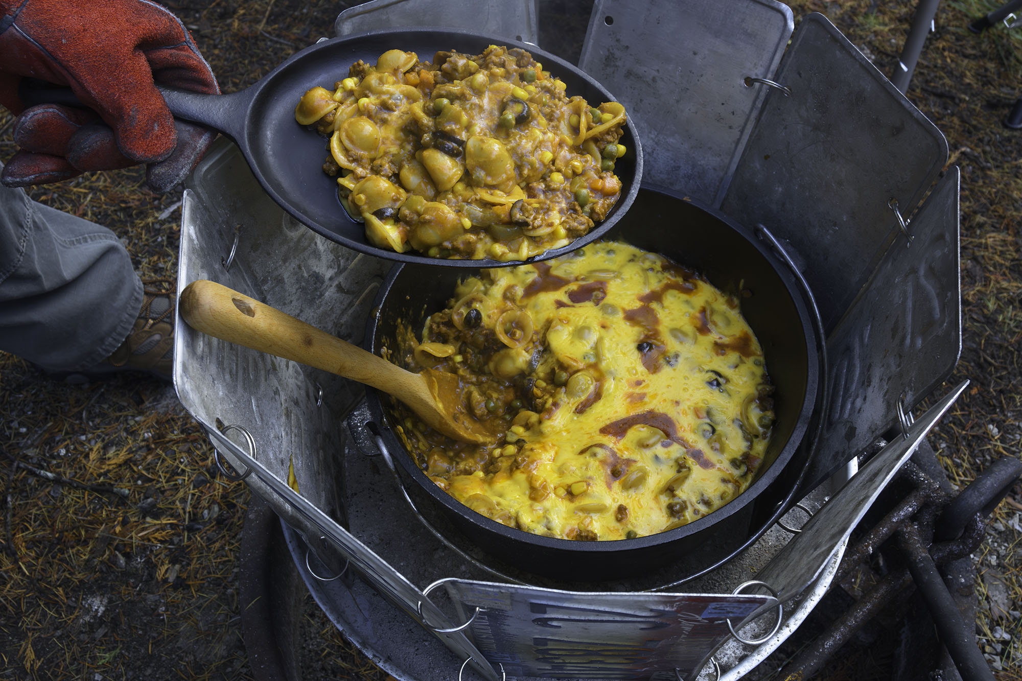 Slumgullion Recipe Pure Comfort Food Cooked In A Camp Cast Iron Dutch Oven Beer And Iron