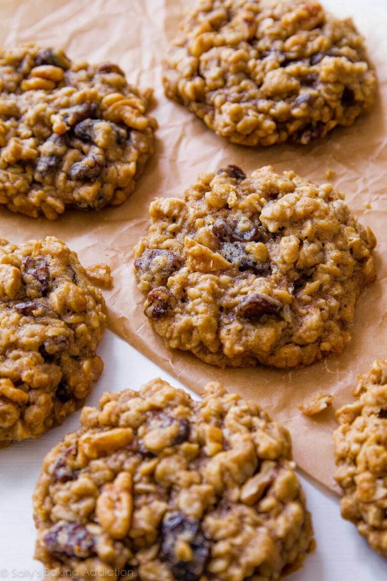 Soft Chewy Oatmeal Raisin Cookies Sally s Baking