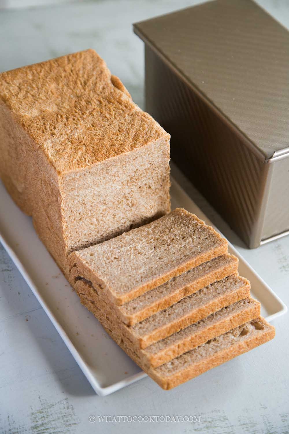 Soft Wholemeal Whole Wheat Pullman Loaf Pain De Mie 