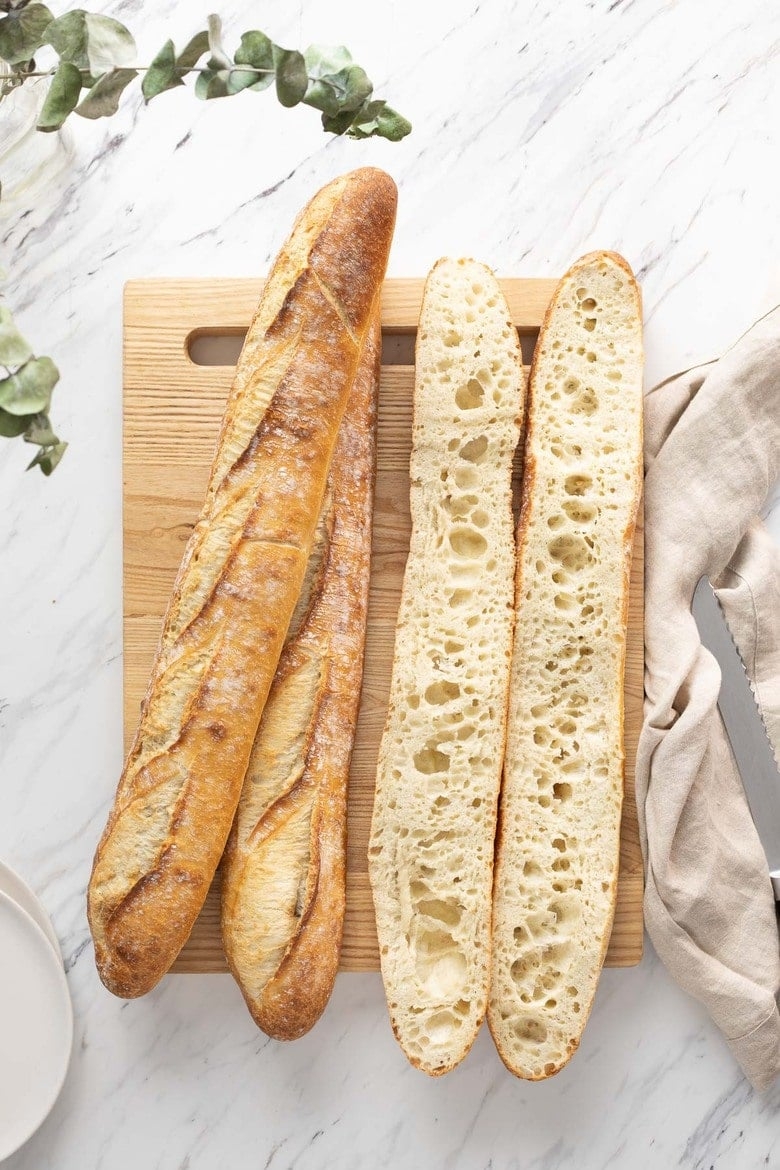 Sourdough Baguettes Feasting At Home