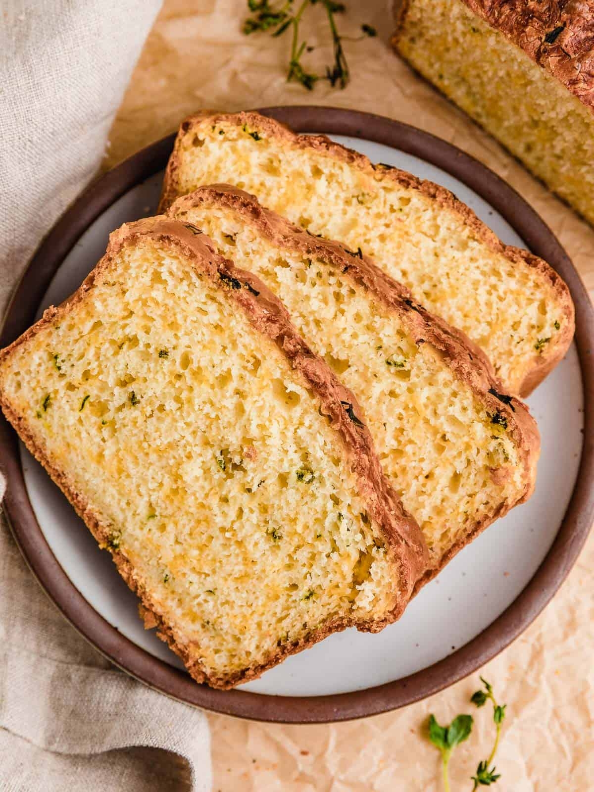 Sourdough Cheddar And Herb Quick Bread Little Spoon Farm