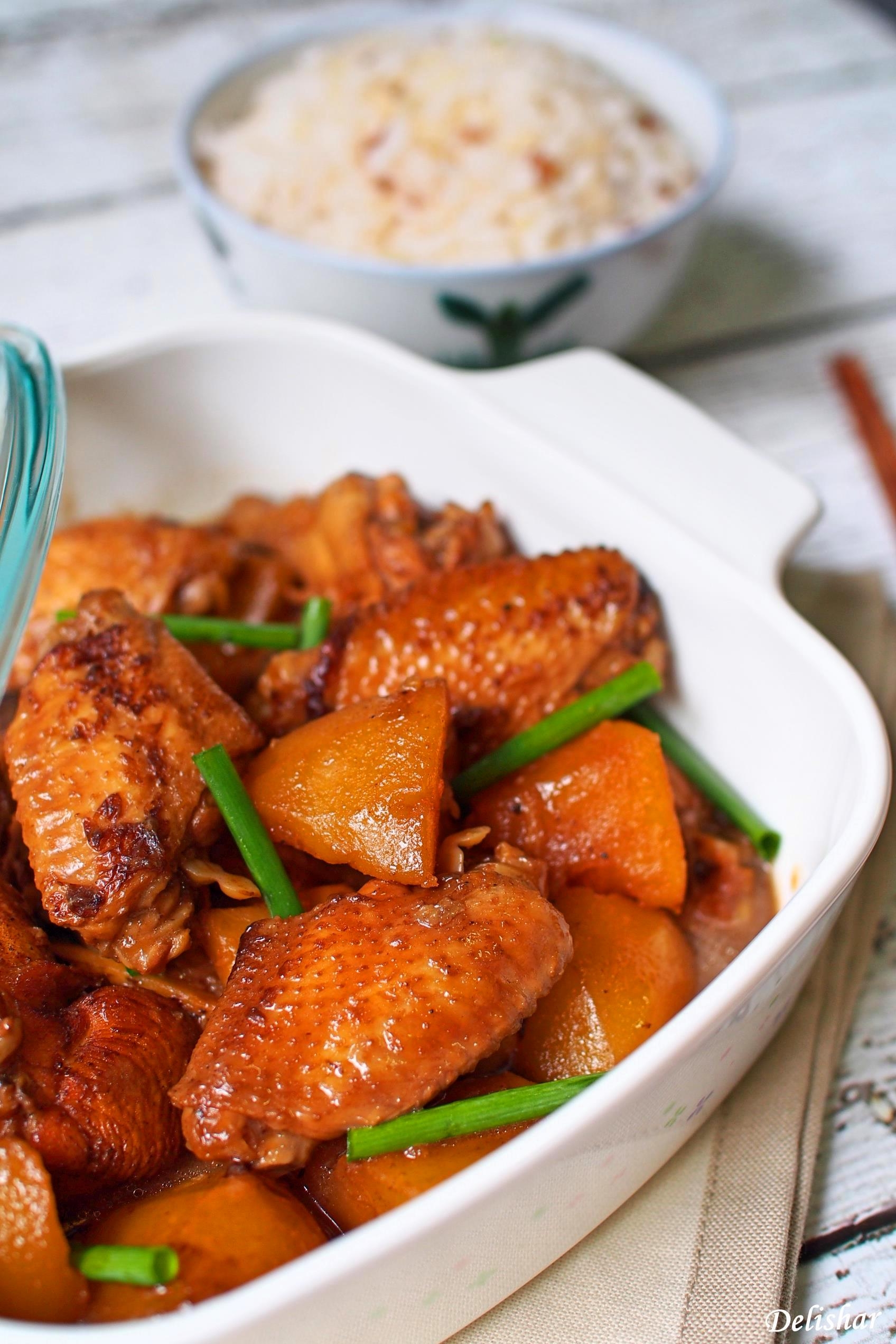 Soy Braised Chicken Potatoes Delishar Singapore Cooking Recipe And Lifestyle Blog