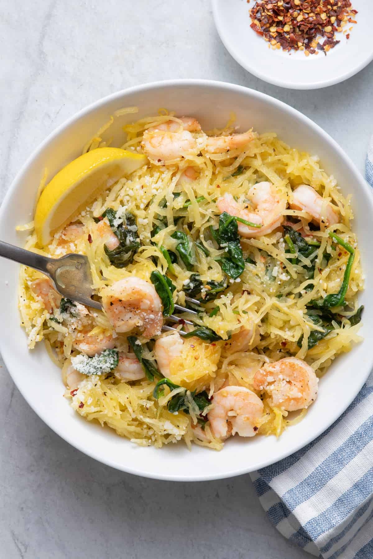 Spaghetti Squash Shrimp Scampi Spaghetti Squash Shrimp Scampi