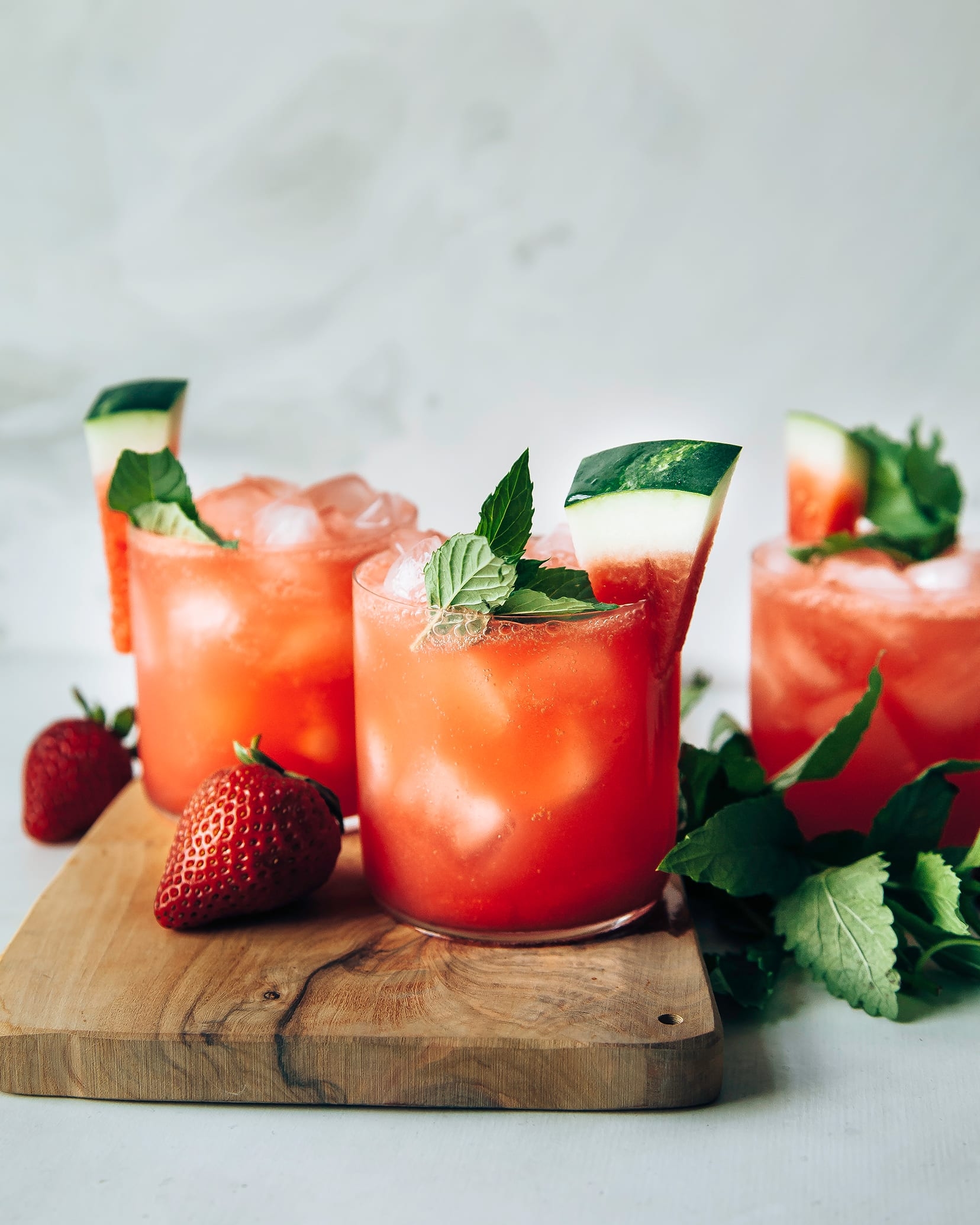 Sparkling Strawberry Watermelon Limeade The First Mess
