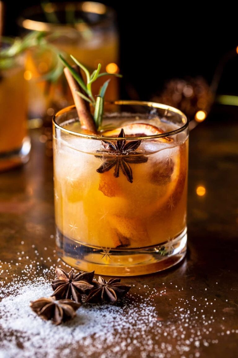 Spiced Honey Bourbon Old Fashioned Half Baked Harvest