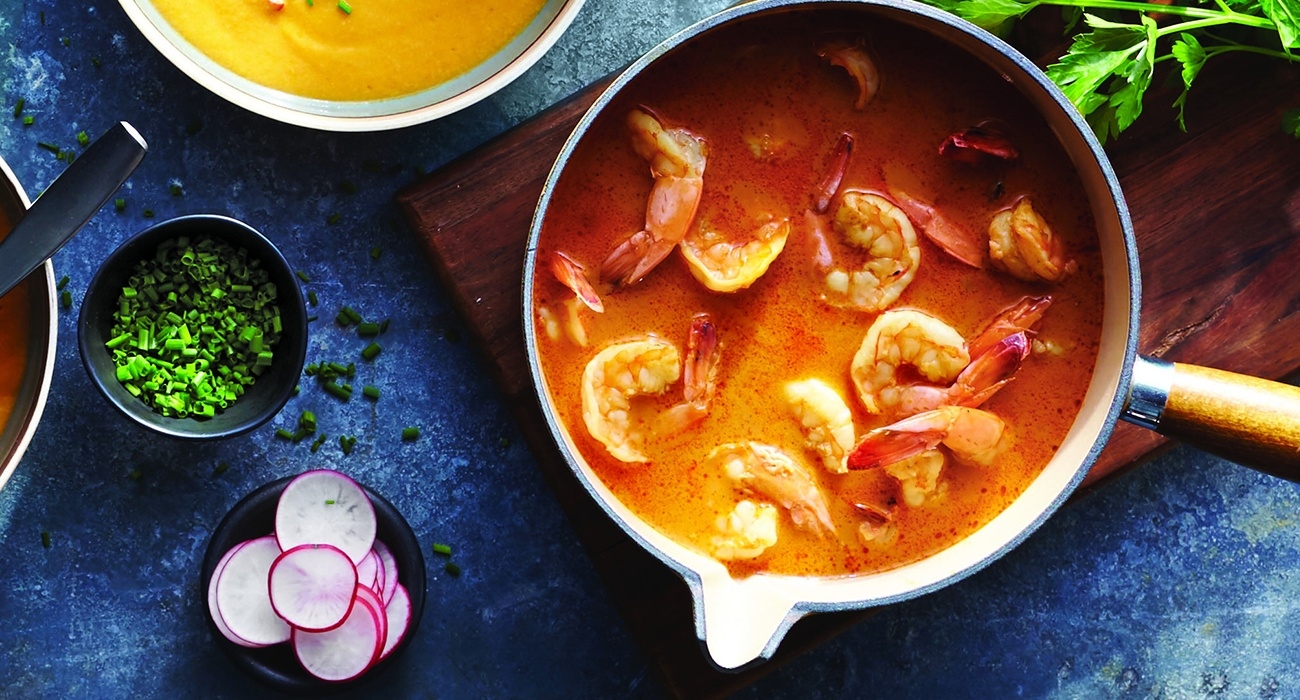 Spicy Killer Shrimp Soup Valerie Bertinelli